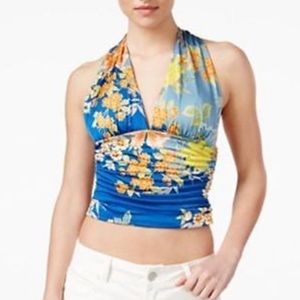 Guess Halter Cross Crop Top
